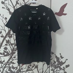 GUESS (GUESS JEANS) Men’s Size Medium Black Stars & Strips T-Shirt $35